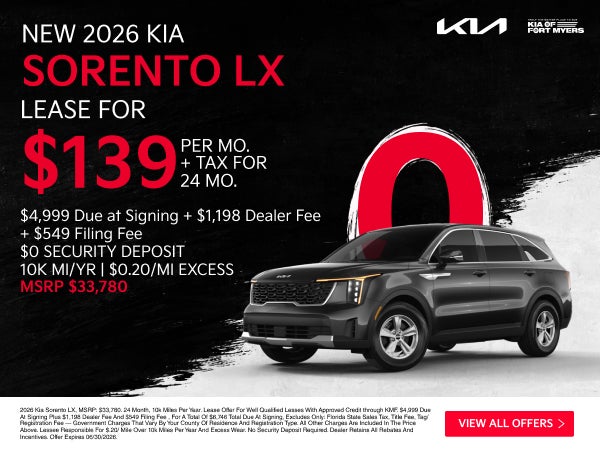 NEW 2026 KIA SORENTO LX